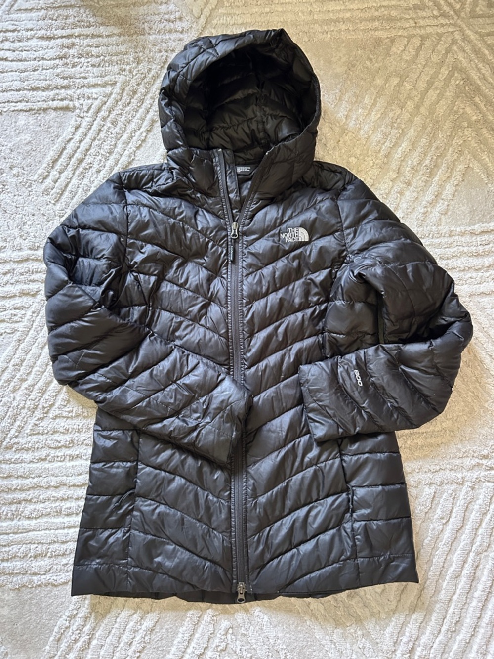 The North Face Women’s Black Hooded Packable Puffer down Jacket
